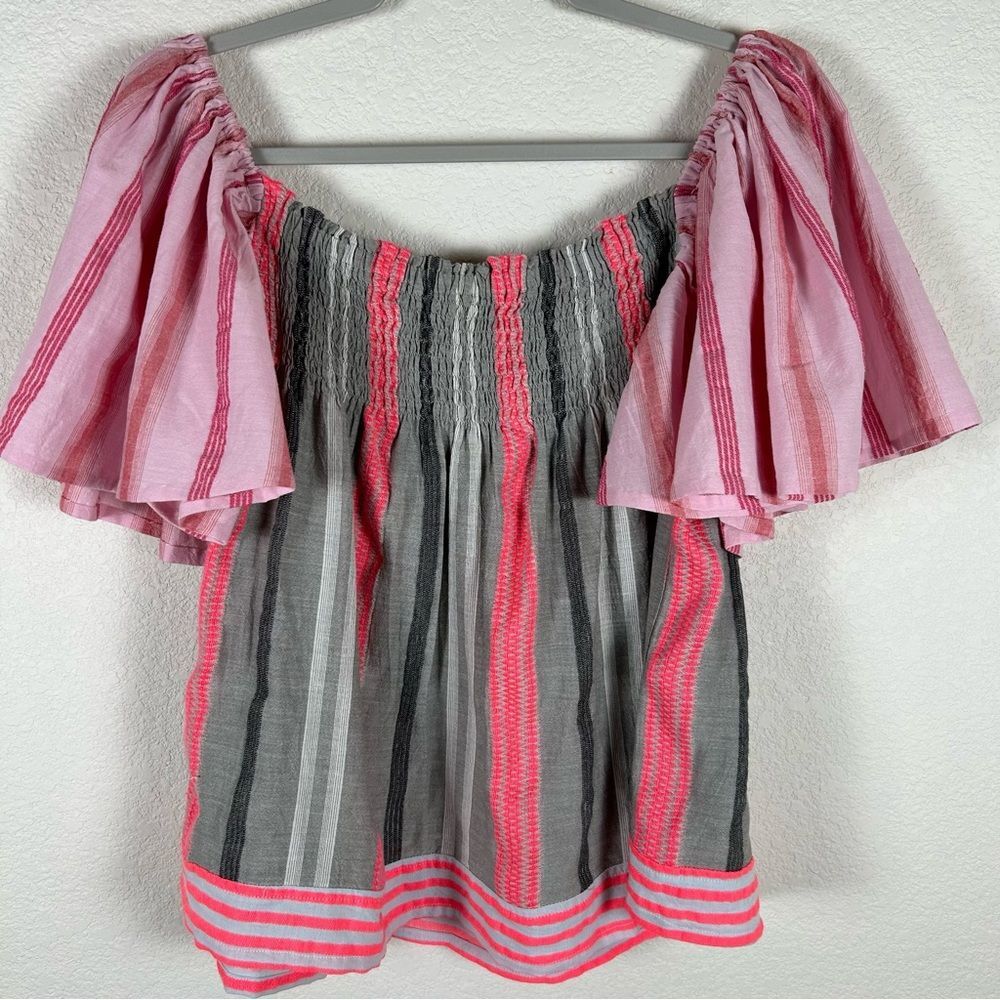 Nema Women’s Sz S smocked elastic bodice, romantic, Bohemian Clowncore Fairy